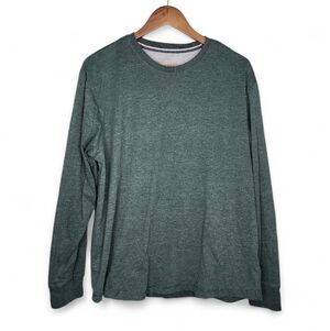 Weatherproof Vintage Brushed Jersey Crew Neck Tee In Duck Green Size XL